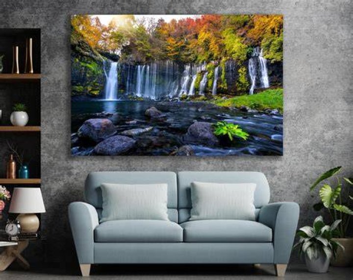 Atlantis Concrete art, Waterfall wall, Waterfall