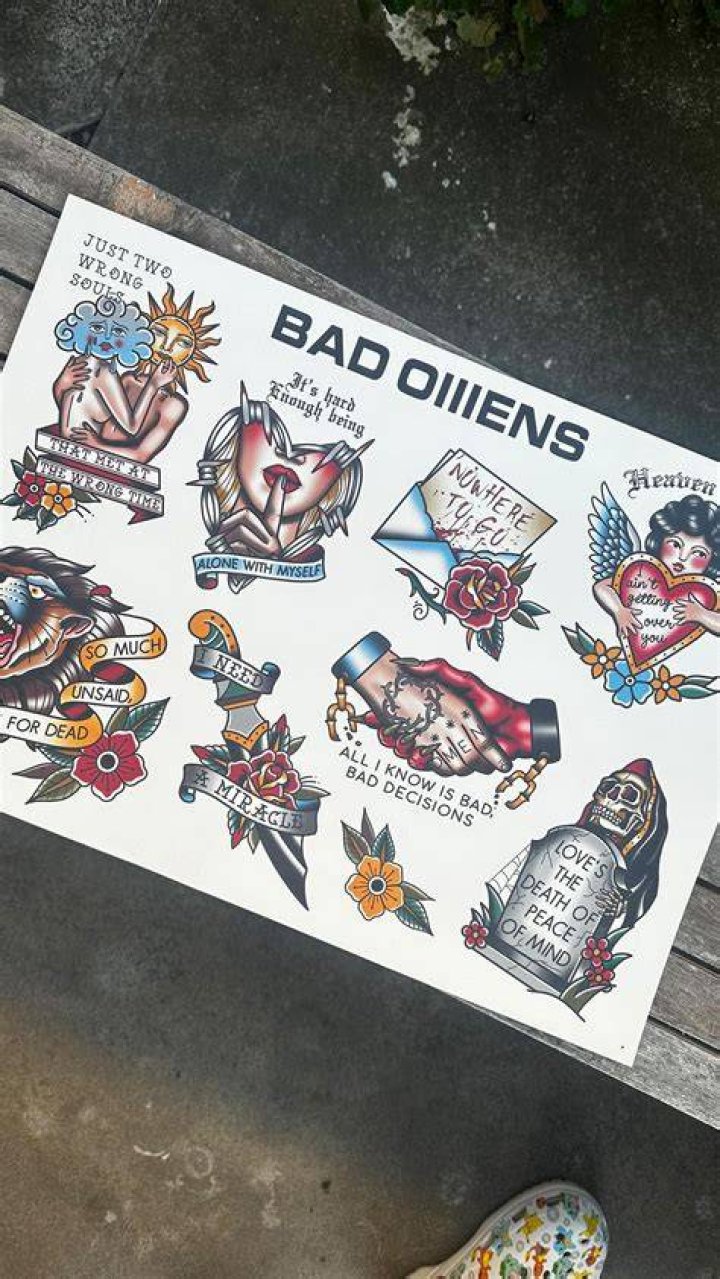 Bad Omens Name tattoos, Band wallpapers, Bmth tattoo