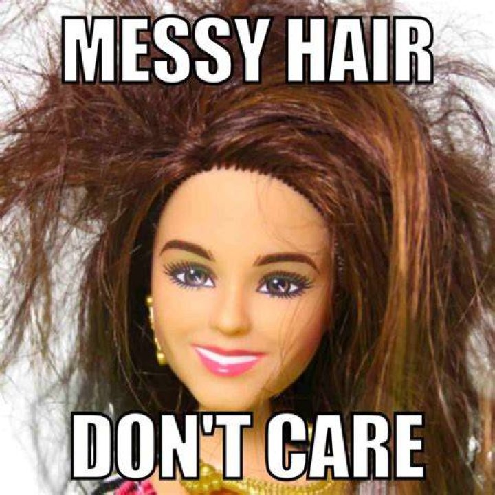 Barbie Meme Messy Hair