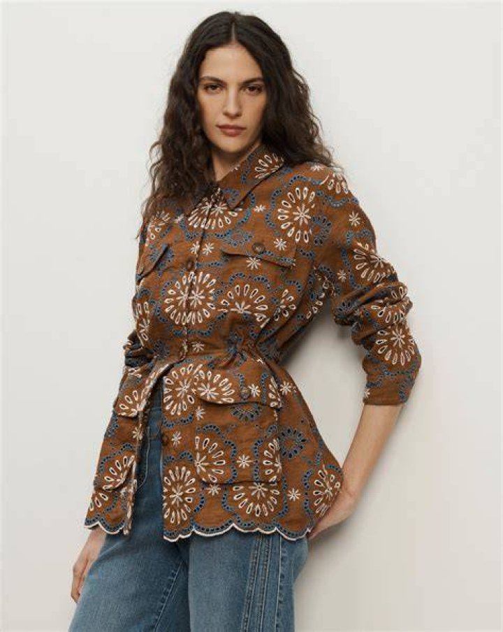 Kiki Deep Peach Mac Jacket Jackets PrettyLittleThing