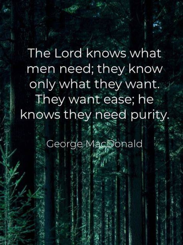 MacDonald Quote &ldquo;Nobody knows what anything is; a man can only