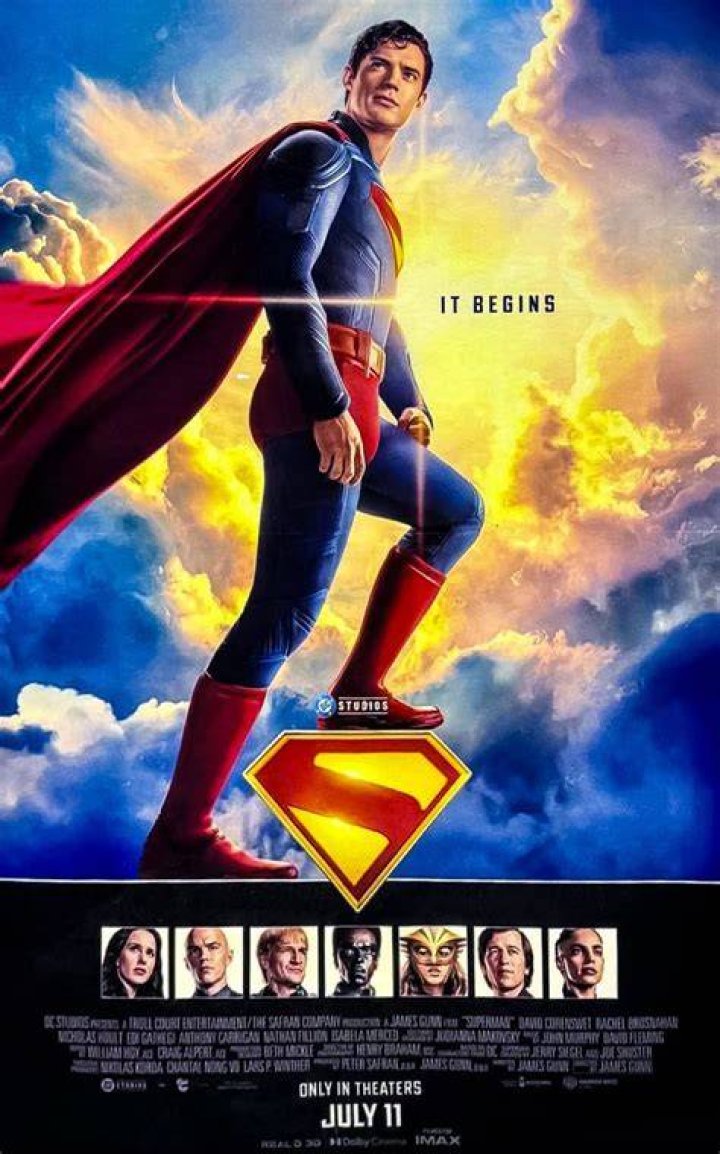 Superman Movie Poster Man of Steel Jimmy Olsen Christopher Reeve DC